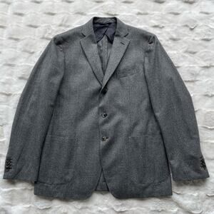 🔥Saks Fifth Avenue Made In Italy 100% Wool Mens Sport Blazer Preppy Jacket 42R